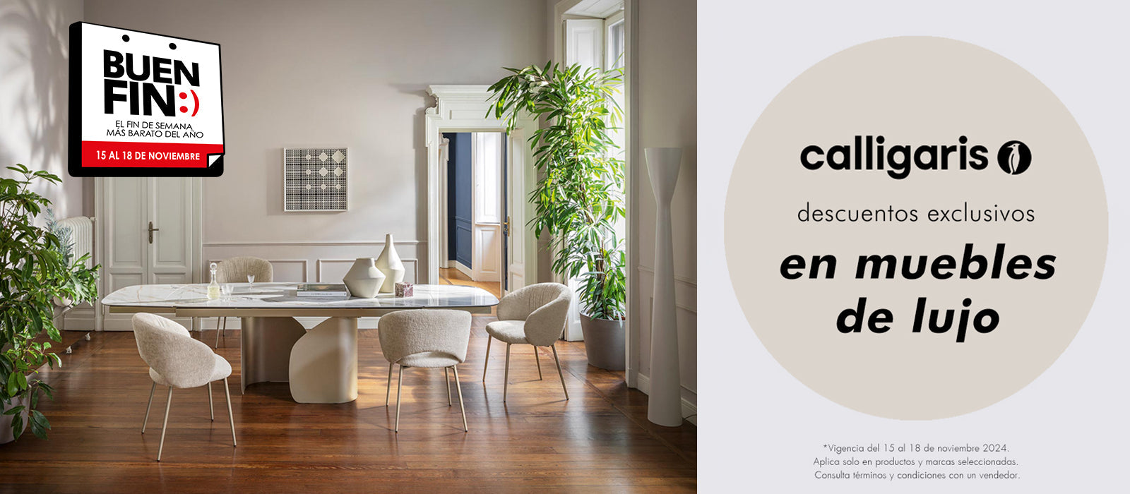 El Buen Fin 2025: Aprovecha las mejores ofertas en Calligaris Store México