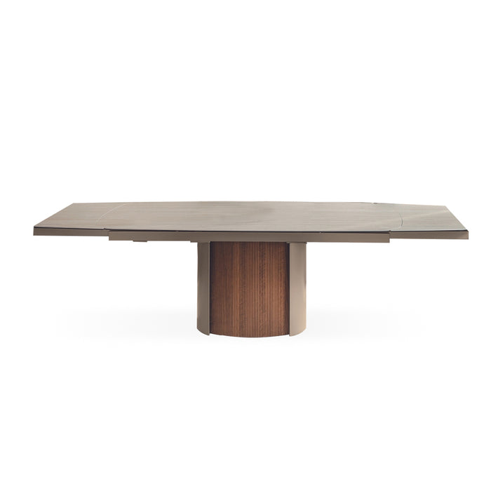 mesa yoroi extensible rectangular (inserto acanalado)