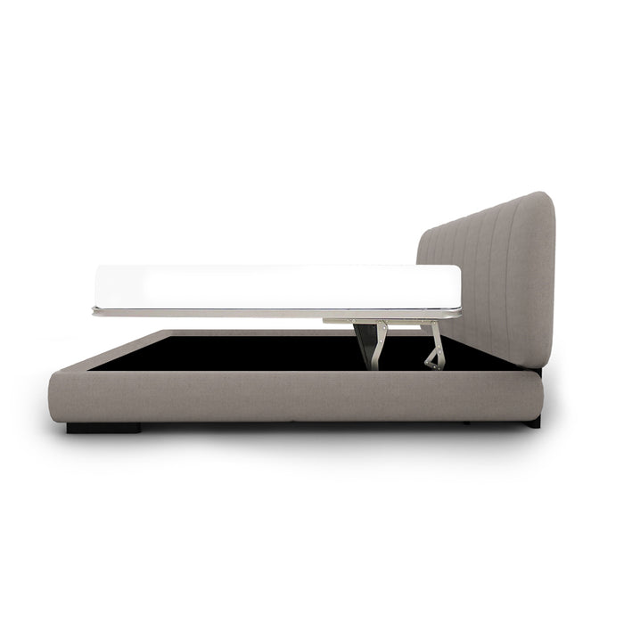 cama kilian queen size con aro al suelo y mecanismo paralelo