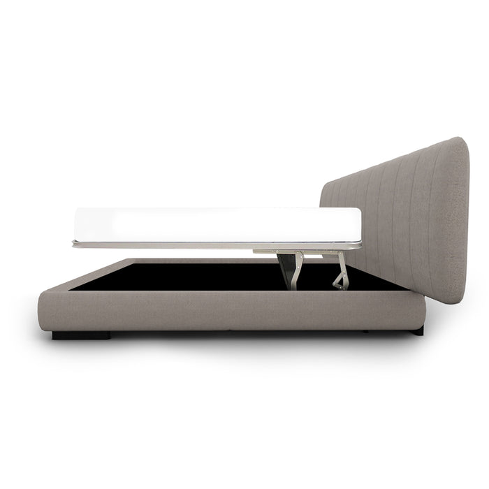 cama kilian queen size large con aro al suelo y mecanismo paralelo