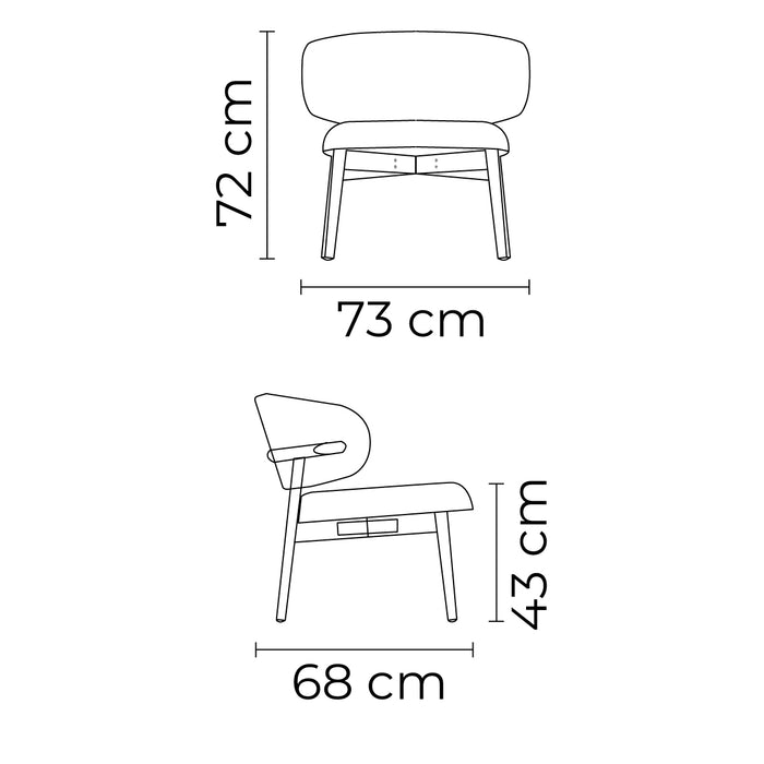 sillón oleandro tela aspen cáñamo