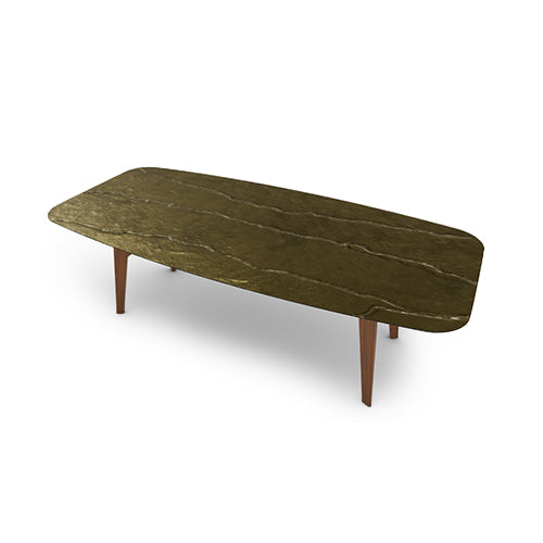 mesa fija abrey de cristal nilo bronze 250 cm