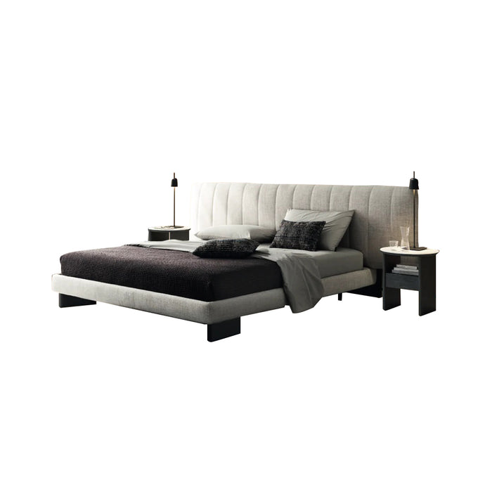 cama queen size kilian large con aro al suelo