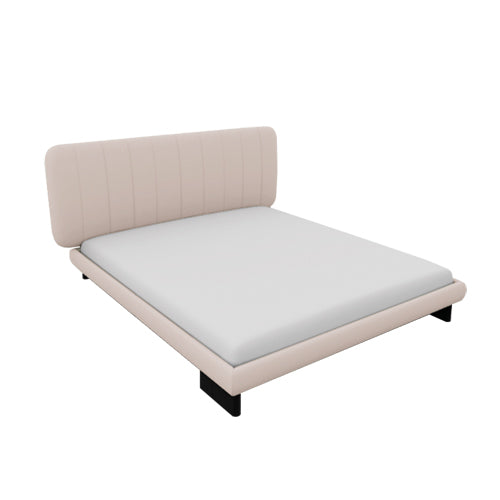 cama kilian queen size con aro al suelo y mecanismo de compás