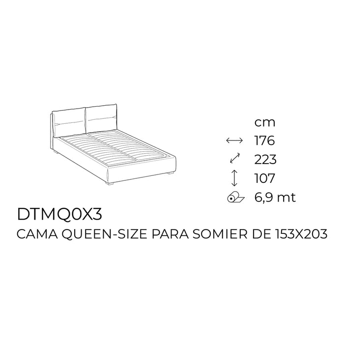 cama austin queen size fija