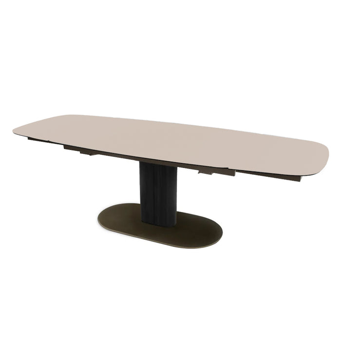 mesa extensible cameo base de madera 165 cm