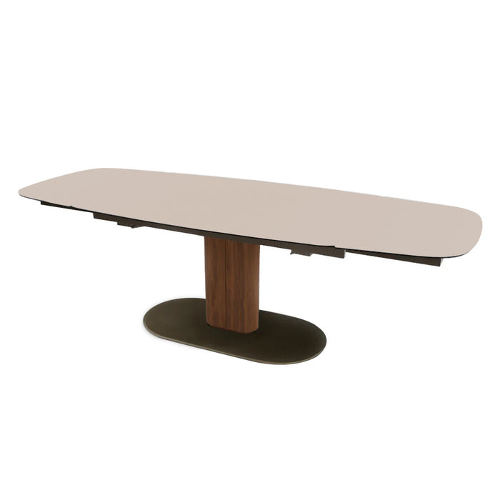 mesa extensible cameo base de madera 165 cm