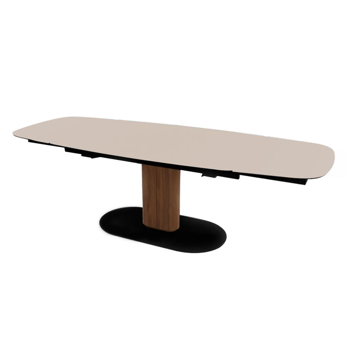 mesa extensible cameo base de madera 165 cm