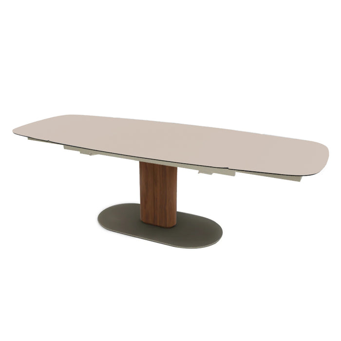 mesa extensible cameo base de madera 165 cm