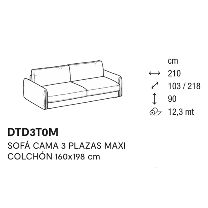 darwin sofá cama 3 plazas MAXI