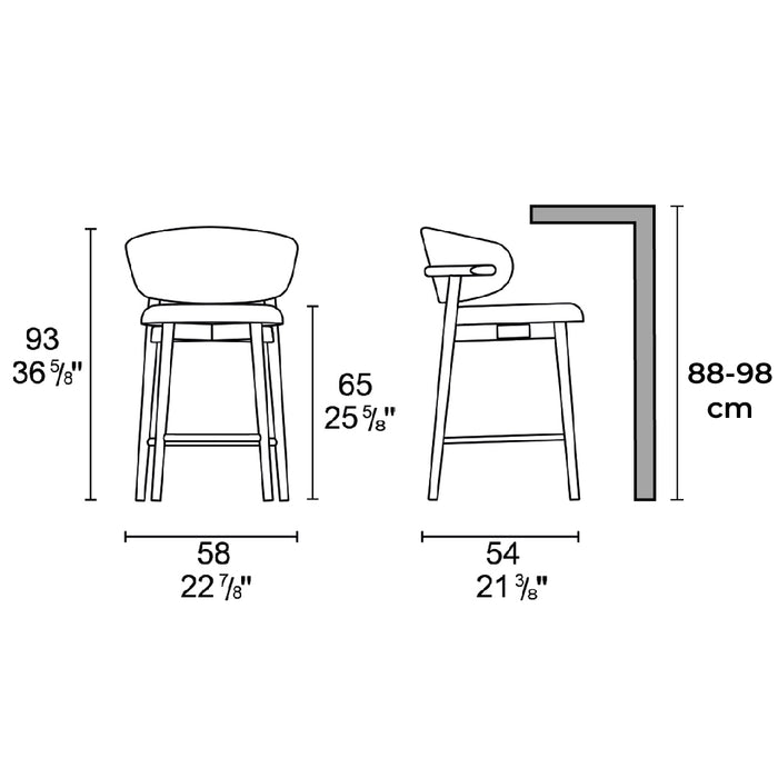 Banco Oleandro tela y madera