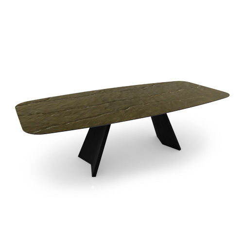 mesa fija icaro de cristal nilo bronze 250 cm