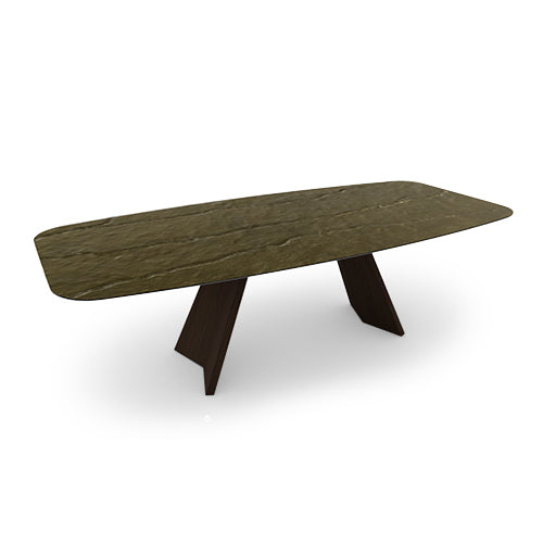 mesa fija icaro de cristal nilo bronze 250 cm