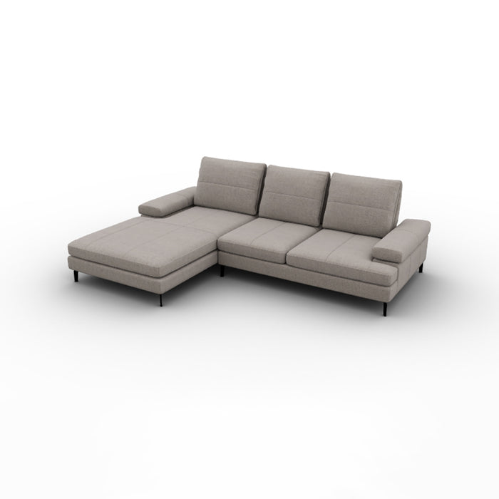 landa lateral 2 plazas, chaise longue izquierdo