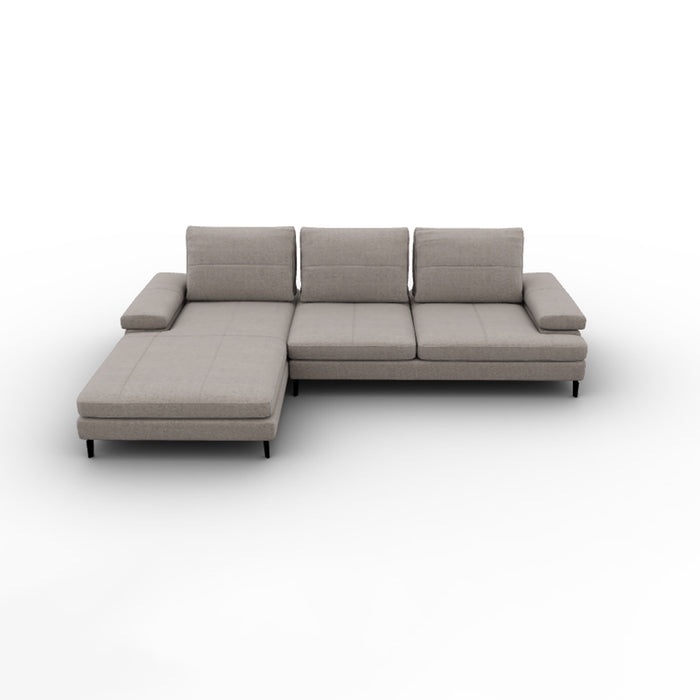 landa lateral 3 plazas, chaise longue izquierdo