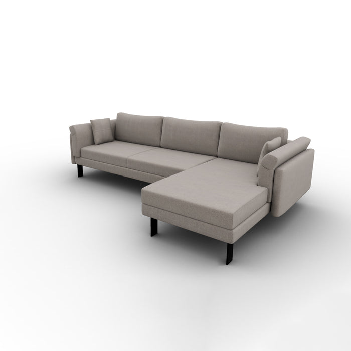 meridien lateral 3 plazas con chaise longue derecho