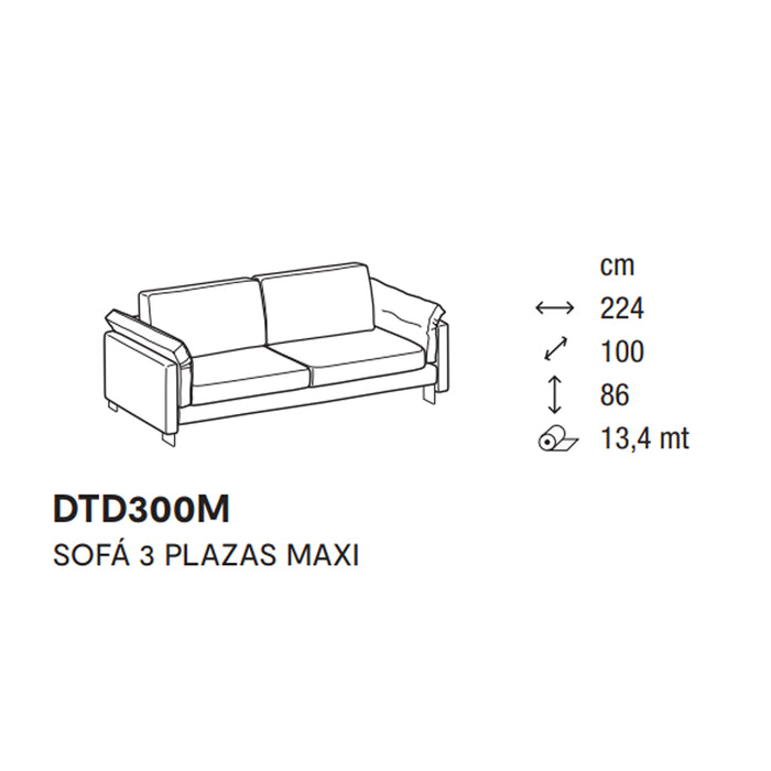 meridien sofá 3 plazas MAXI