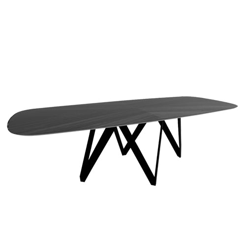 mesa cartesio de madera rounded 250 cm