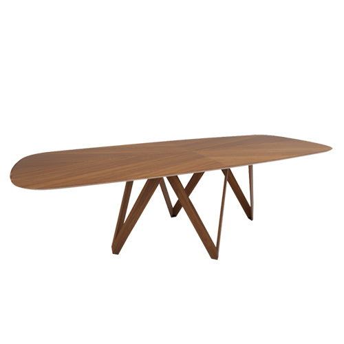 mesa cartesio de madera rounded 250 cm