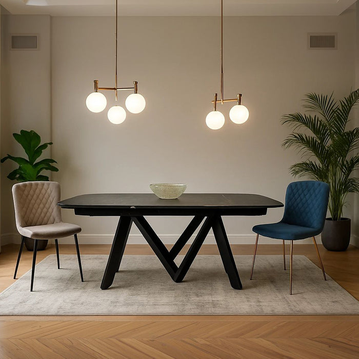 mesa cartesio de madera rounded 250 cm