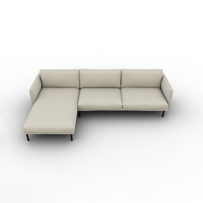 mies lateral 2 plazas con chaise longue MAXI izquierdo