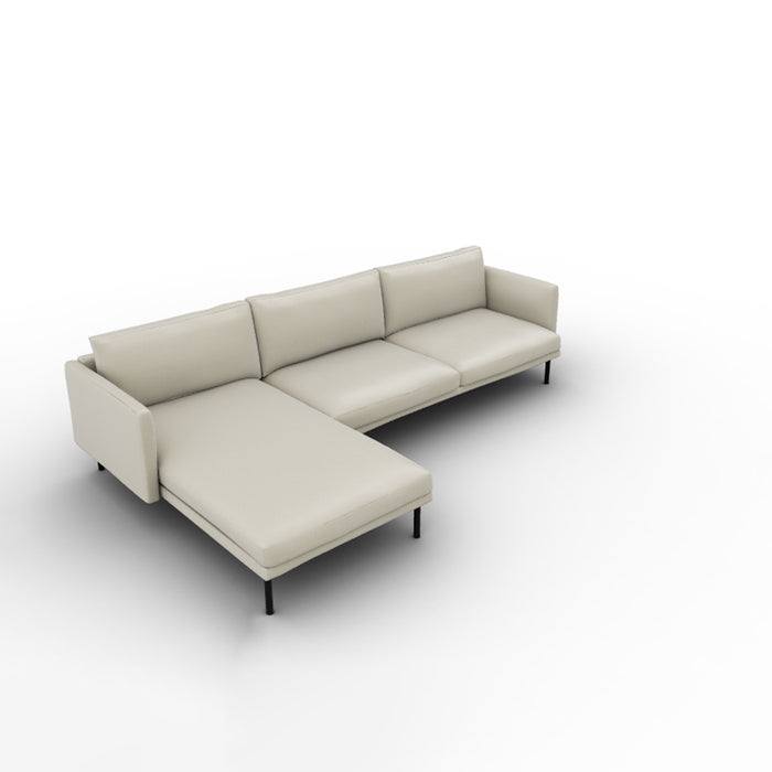 mies lateral 2 plazas con chaise longue MAXI izquierdo