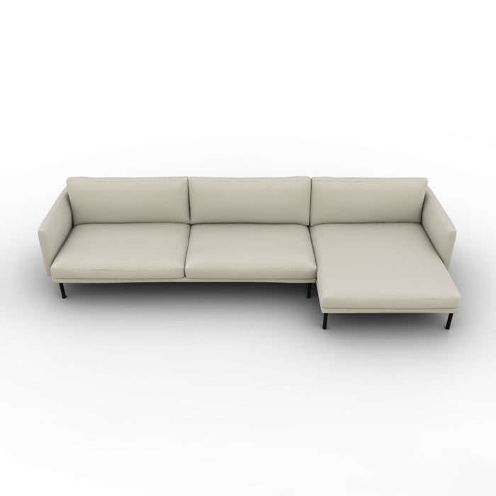 mies lateral 2 plazas MAXI con chaise longue EXTRA derecho