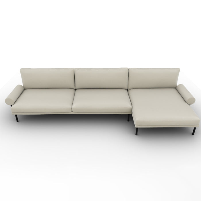 mies roll lateral 2 plazas MAXI con chaise longue EXTRA derecho