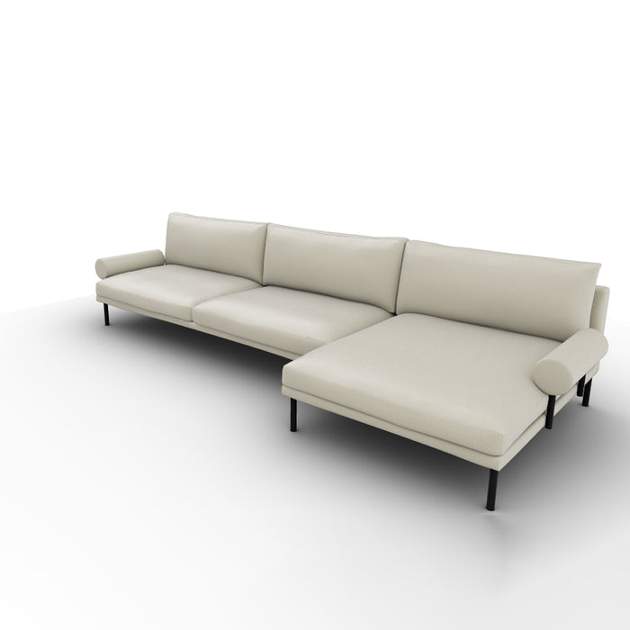 mies roll lateral 2 plazas MAXI con chaise longue EXTRA derecho