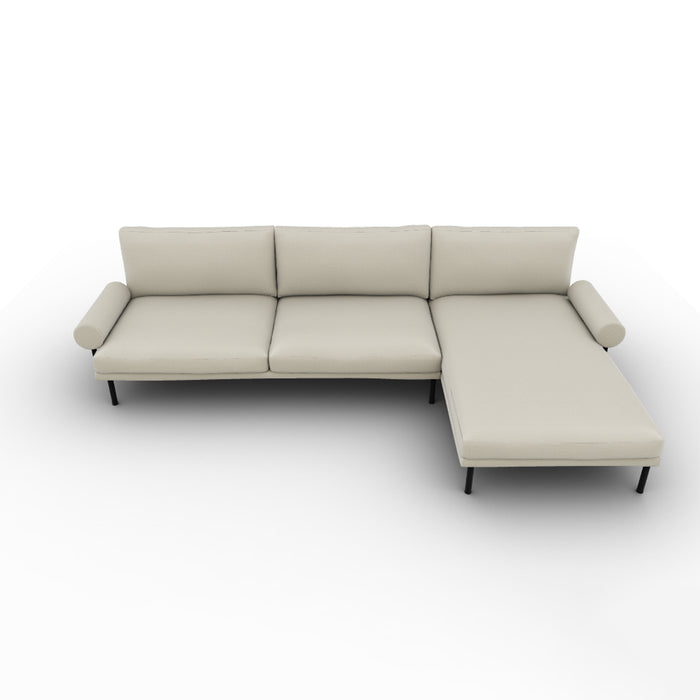 mies roll lateral 2 plazas con chaise longue MAXI derecho