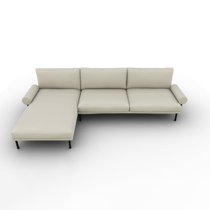 mies roll lateral 2 plazas con chaise longue MAXI izquierdo