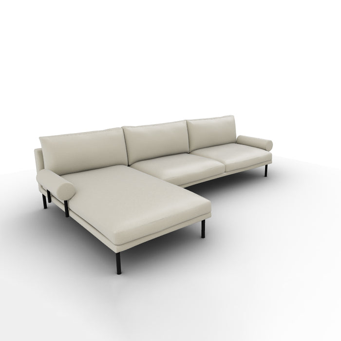 mies roll lateral 2 plazas con chaise longue MAXI izquierdo