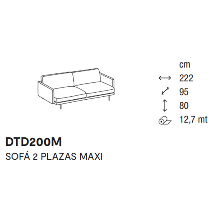 mies sofá 2 plazas MAXI