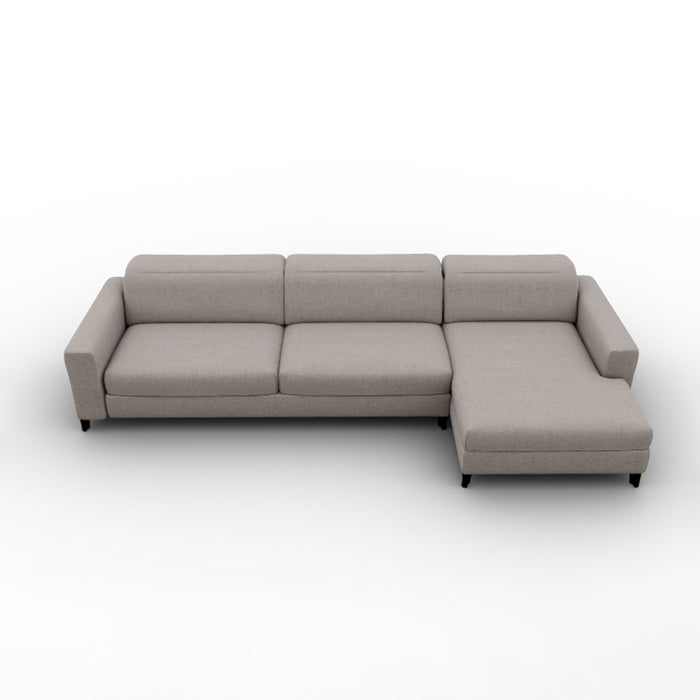 norma lateral 3 plazas con 1 relax y chaise longue derecho