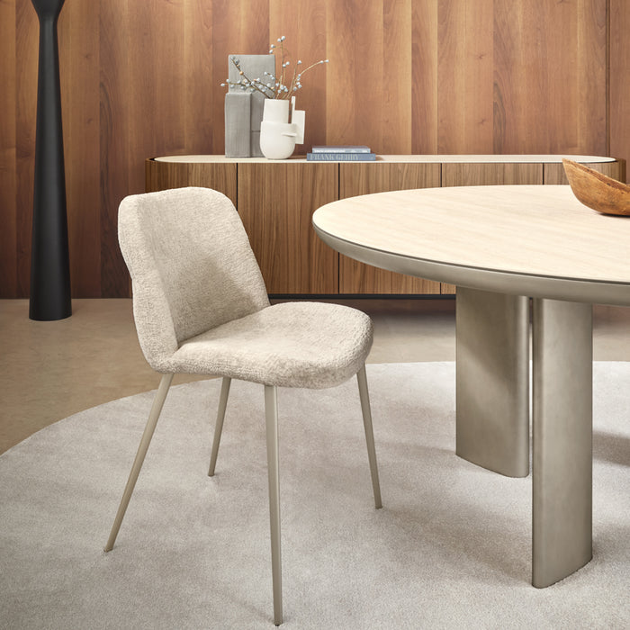 silla onda metal