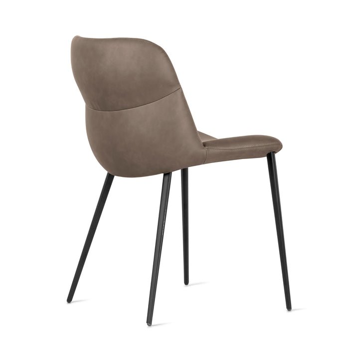 silla onda metal