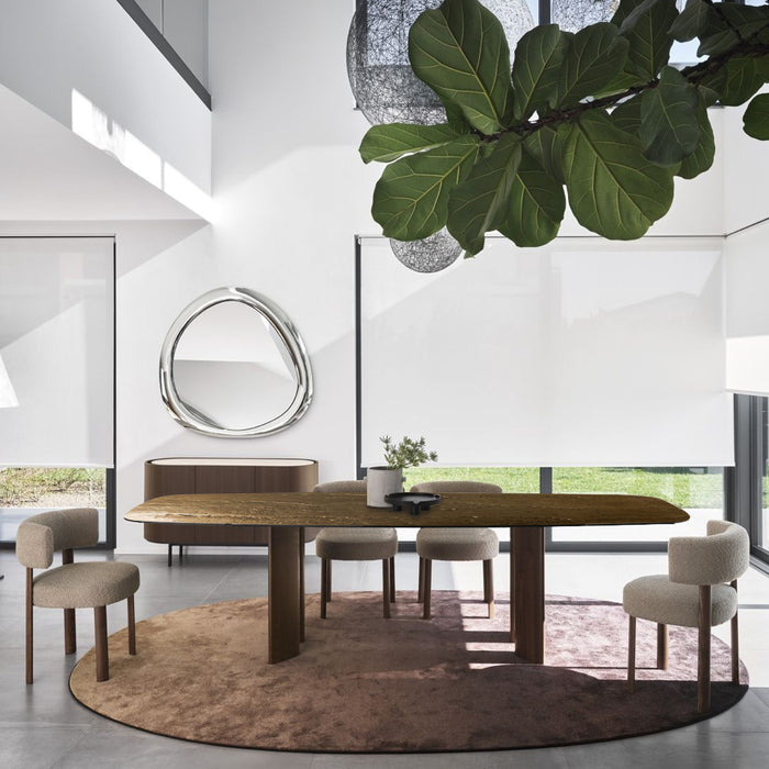 mesa fija sandy de cristal nilo bronze 250 cm