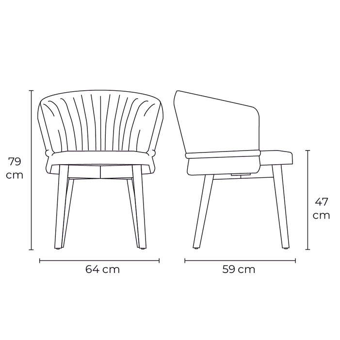silla vanilla madera