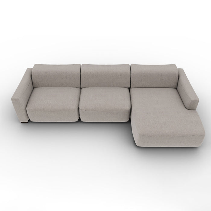 wave lateral 3 plazas MAXI con 2 relax y chaise longue MAXI derecho