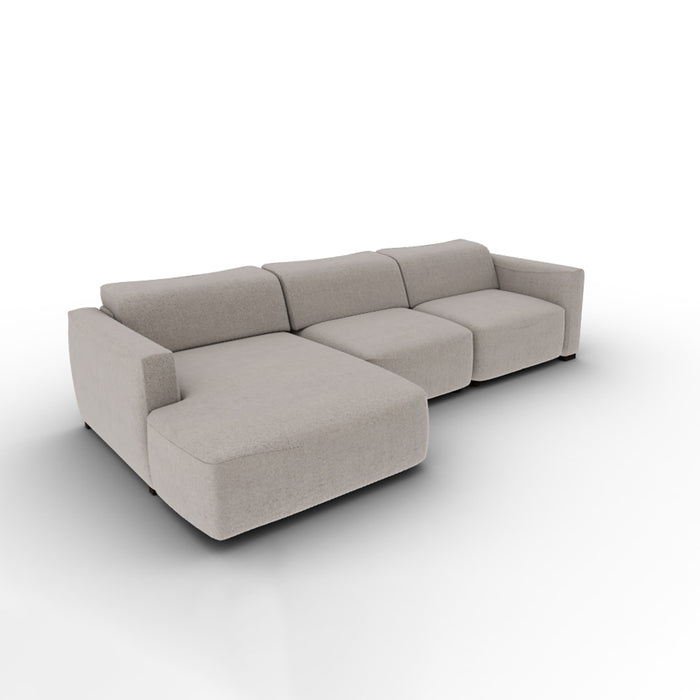 wave lateral 3 plazas con chaise longue izquierdo