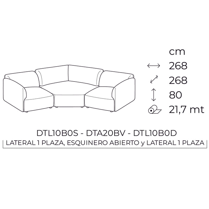 axis low sofa lateral 1 plaza esquina abierta lateral 1 plaza