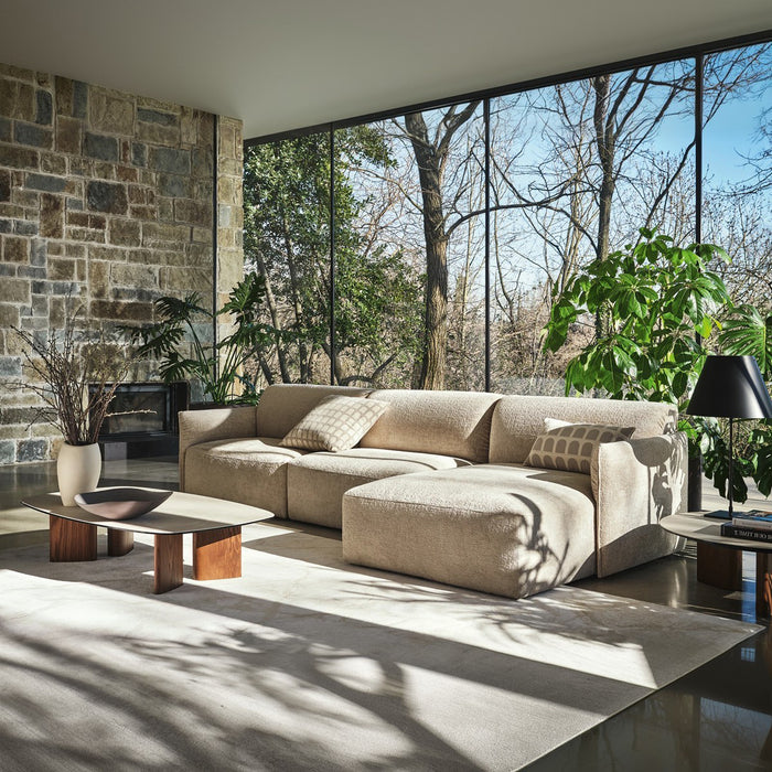 axis low lateral 2 plazas y chaise longue derecho