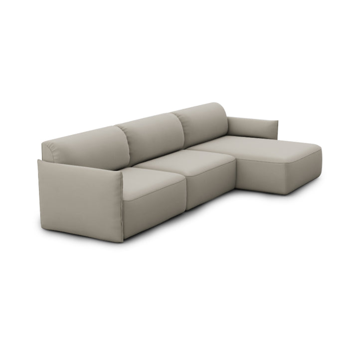 axis low lateral 2 plazas y chaise longue derecho