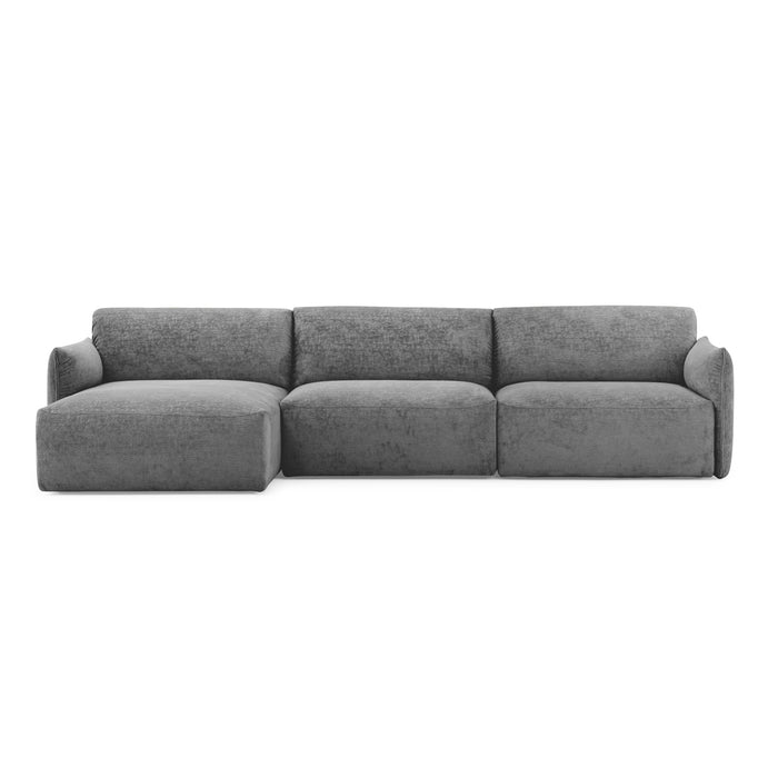 axis low sofá dos plazas con chaise lounge izquierdo