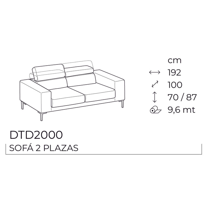 edgar sofá 2 plazas