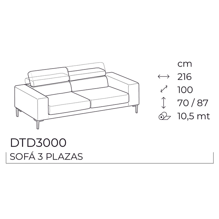 edgar sofá 3 plazas