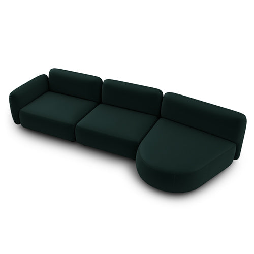 ginza lateral 2 plazas grande con chaise longue ovalado derecho