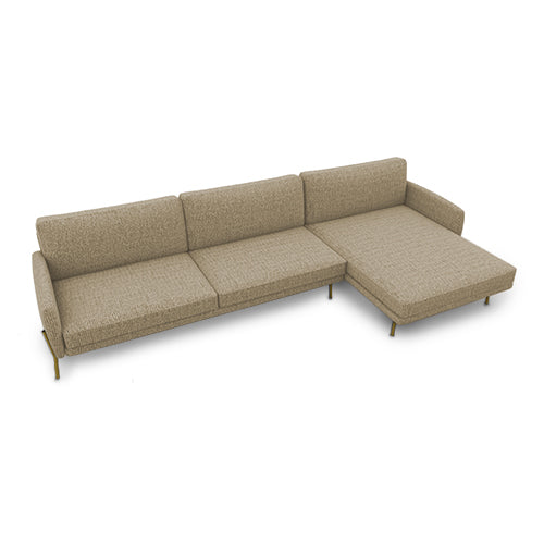 le marais lateral 3 plazas con chaise longue derecho