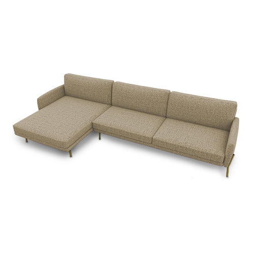 le marais lateral 3 plazas con chaise longue izquierdo