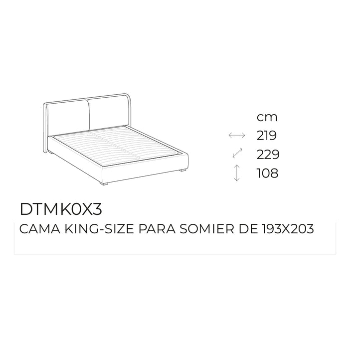 cama dolly mix king size fija